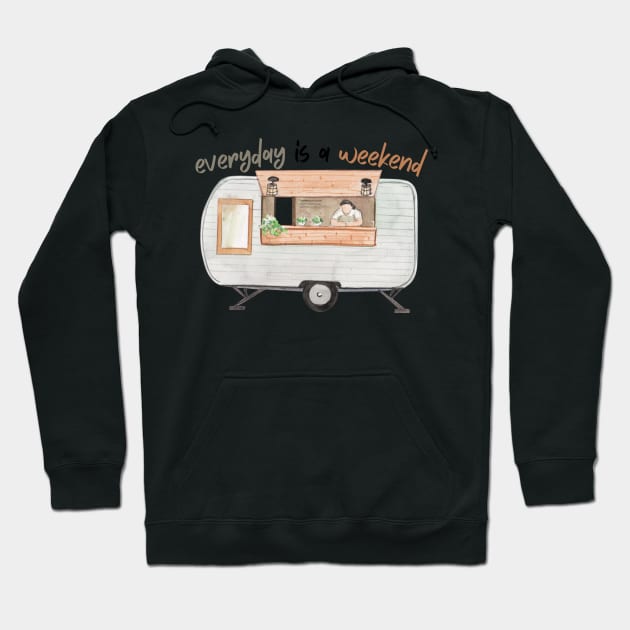 Everyday Is a Relaxed Weekend Hoodie by casualism